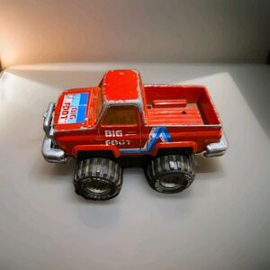 Big Foot Monster Truck Vintage Arco 4x4 Red Diecast Hong Kong 1980's